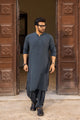 Stitched Shalwar Kameez (SPS69) Dark Grey