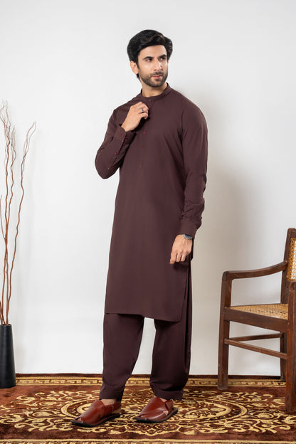 Stitched Shalwar Kameez (SPS76) Maroon