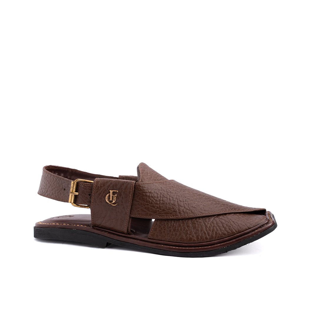 Grain Brown Leather Peshawari Sandal - PMC32