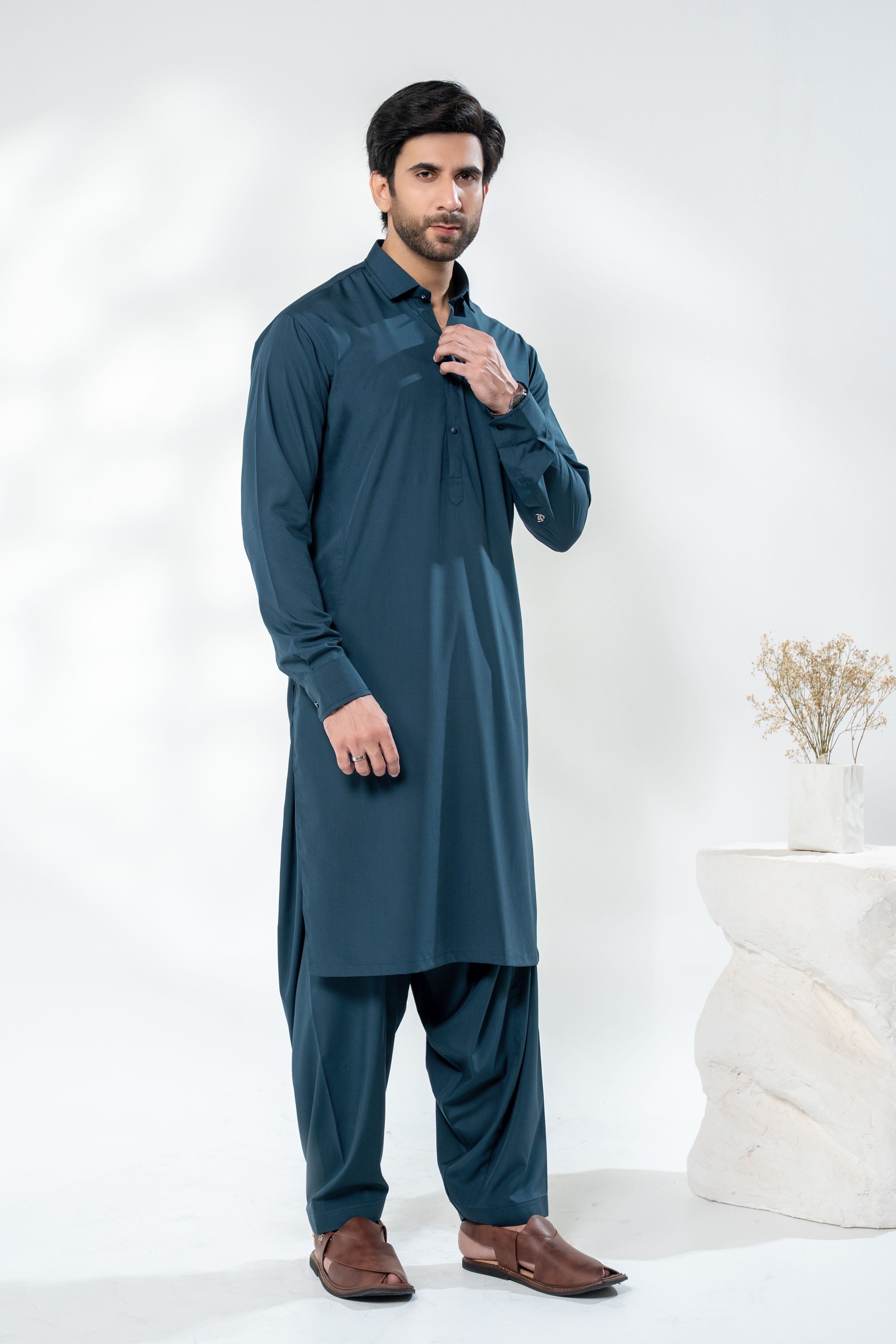 Stitched Shalwar Kameez (SPS78) Royal Blue