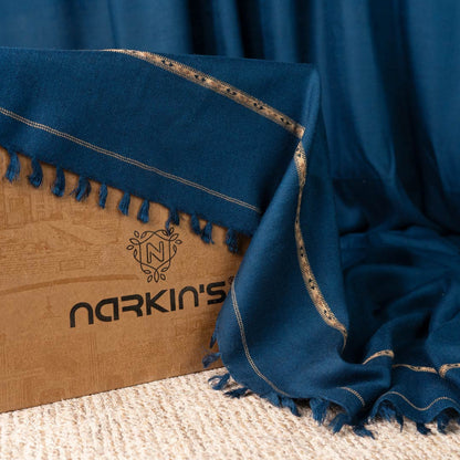 Woolen Shawl - 004 | Navy Blue