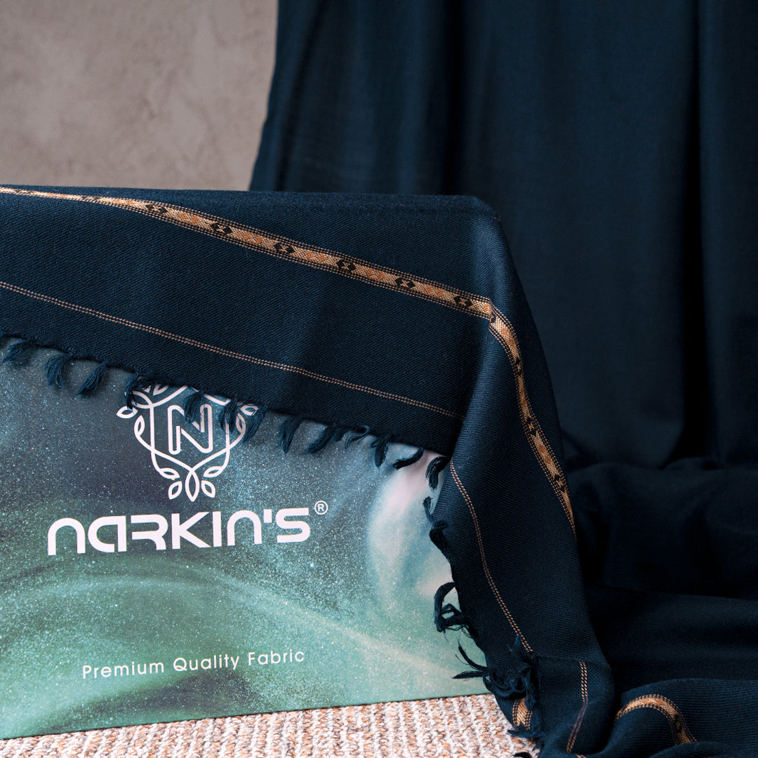 Woolen Shawl - 006 | Navy Blue