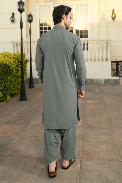 Stitched Shalwar Kameez (SPSC) Grey