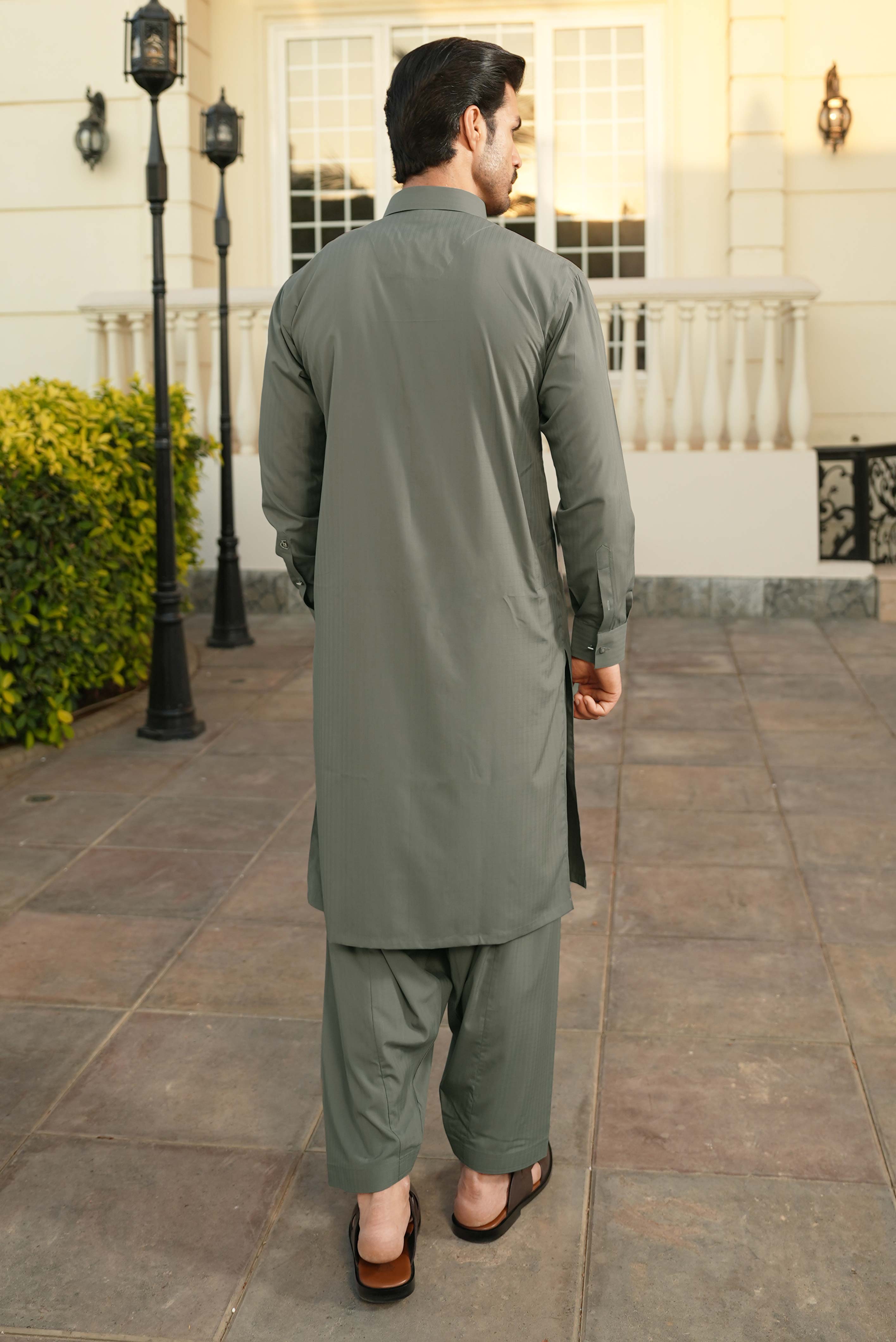 Stitched Shalwar Kameez (SPSC20) Ash Grey
