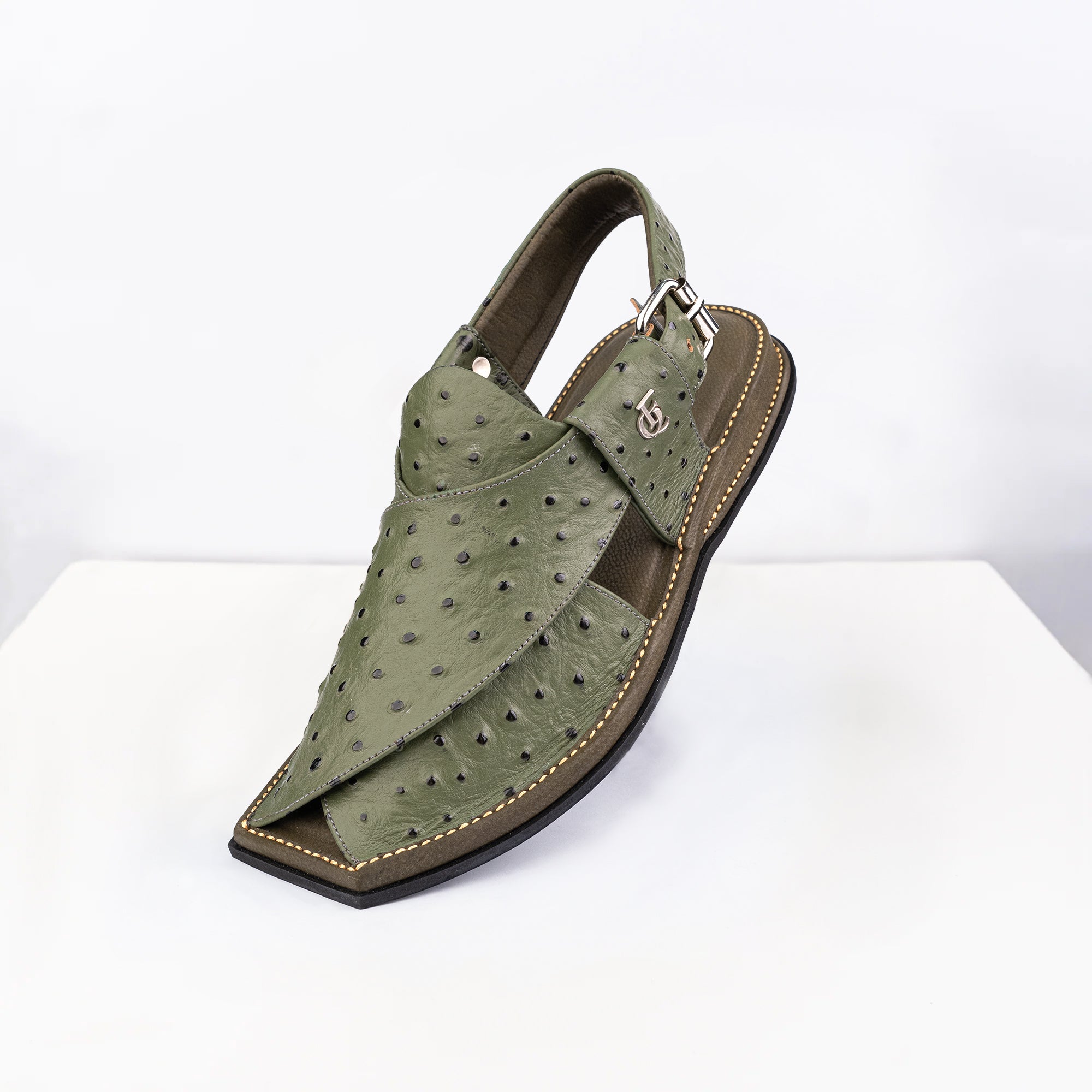 Peshawari Sandal - Green Crest (PMC28)