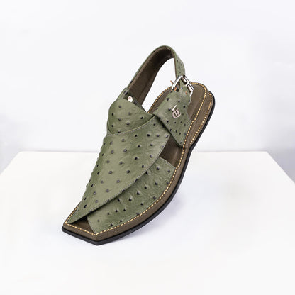 Peshawari Sandal - Green Crest (PMC28)