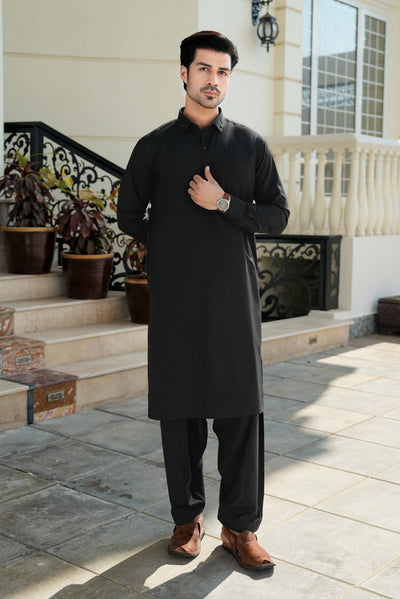 Stitched Shalwar Kameez (SPSC30) Black