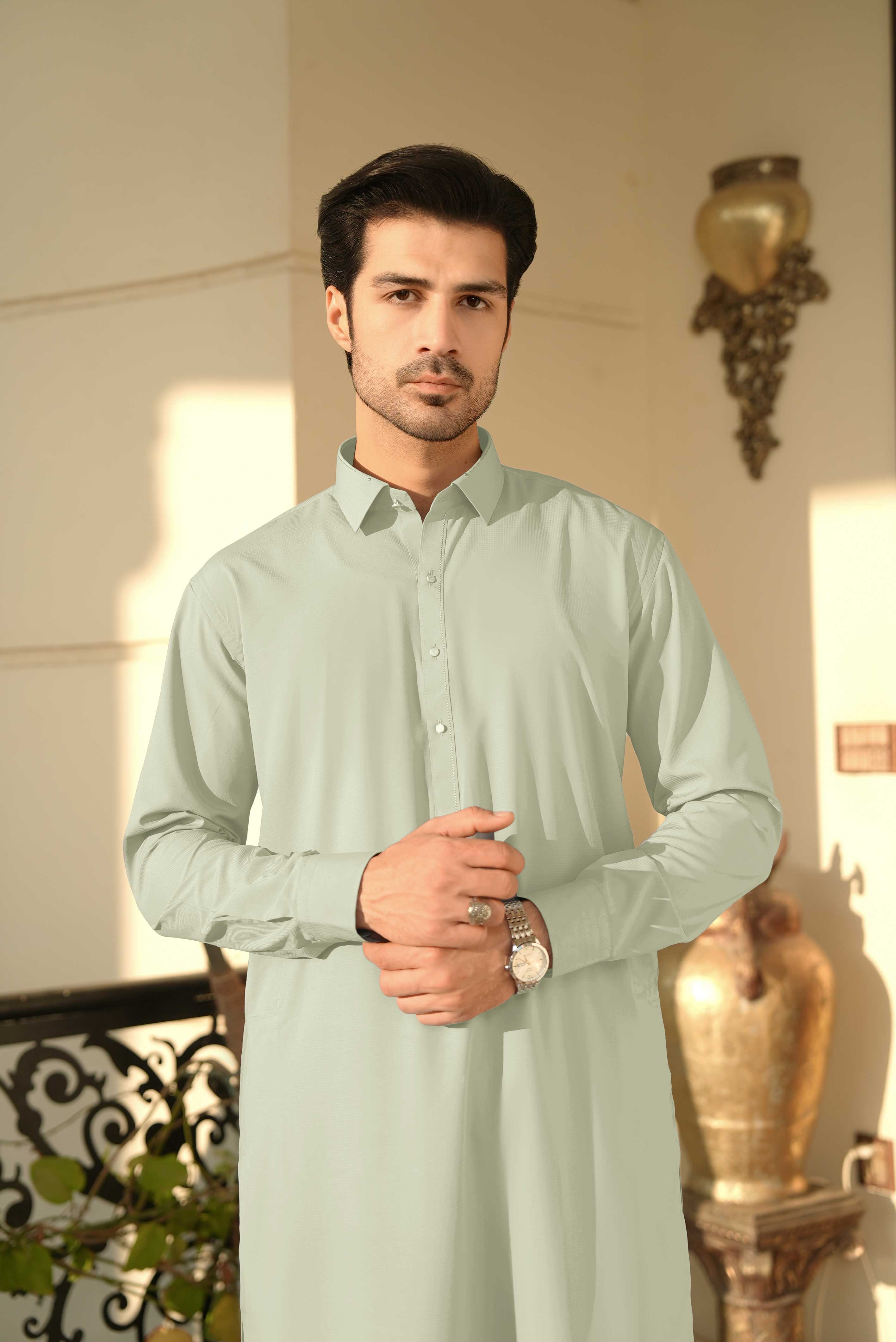 Stitched Shalwar Kameez (SPSC21) Pistachio