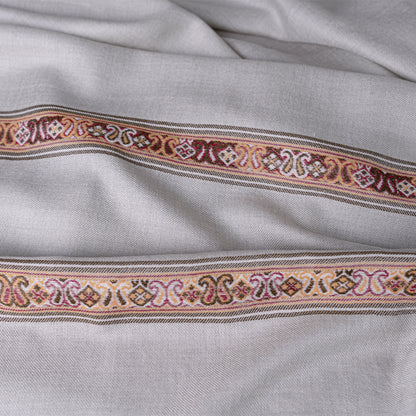 100% Woolen Shawl - 007 | Grey