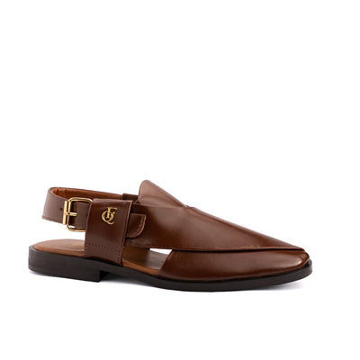 Brown Leather Peshawari Sandal - PMC12