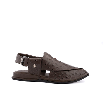 Cocoa Brown Leather Peshawari Sandal - PMC27