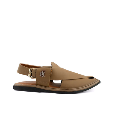 Light Brown Leather Peshawari Sandal - PMC14