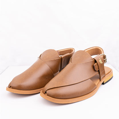 Peshawari Sandal Brown PMC-13 brown genuine leather 
