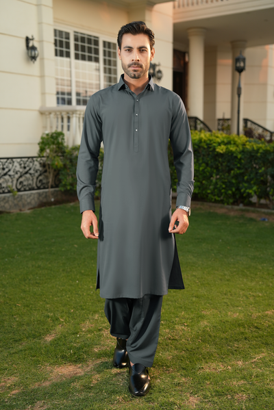 Stitched Shalwar Kameez (SPSC24) Grey