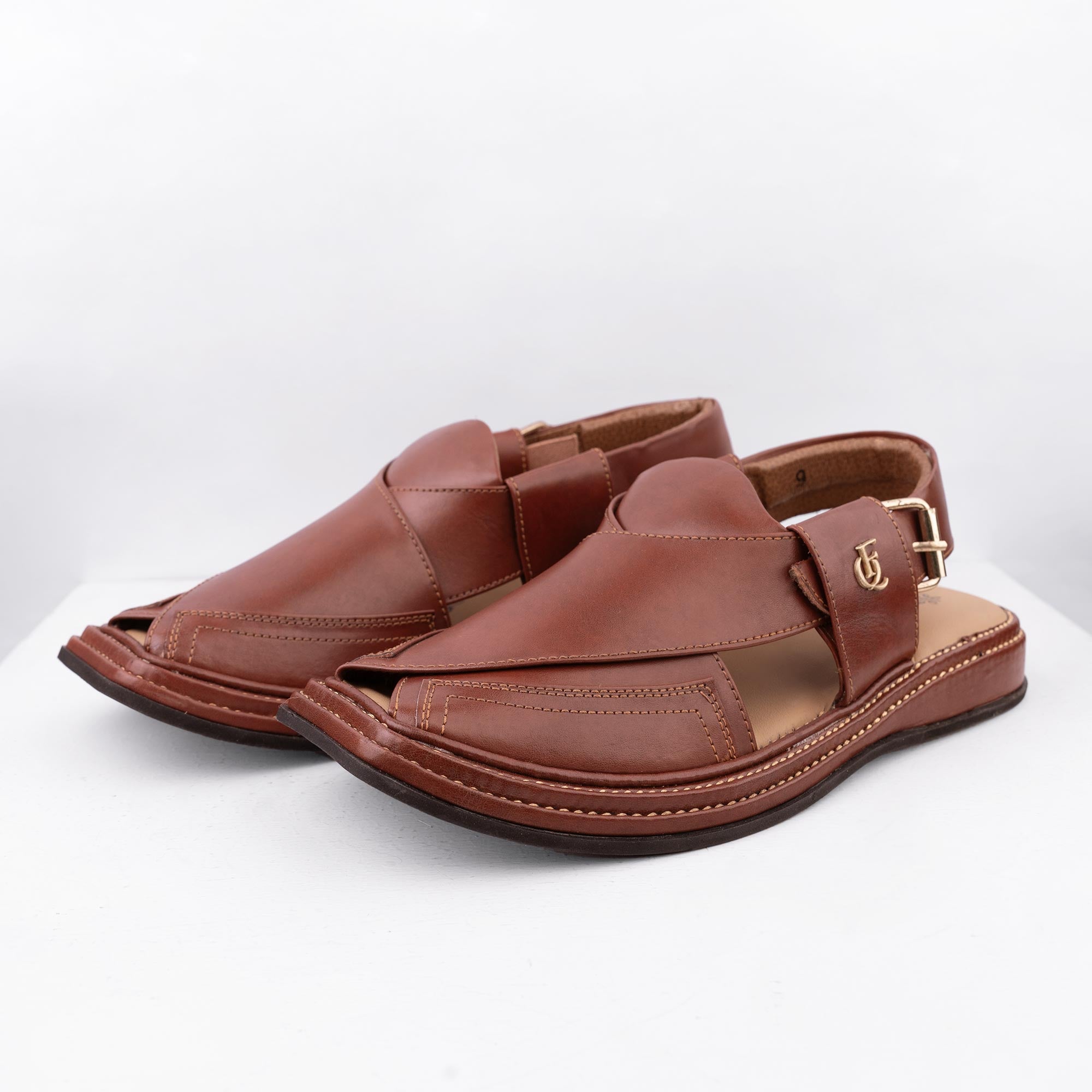 Peshawari Sandal -  Rust (PMC30)