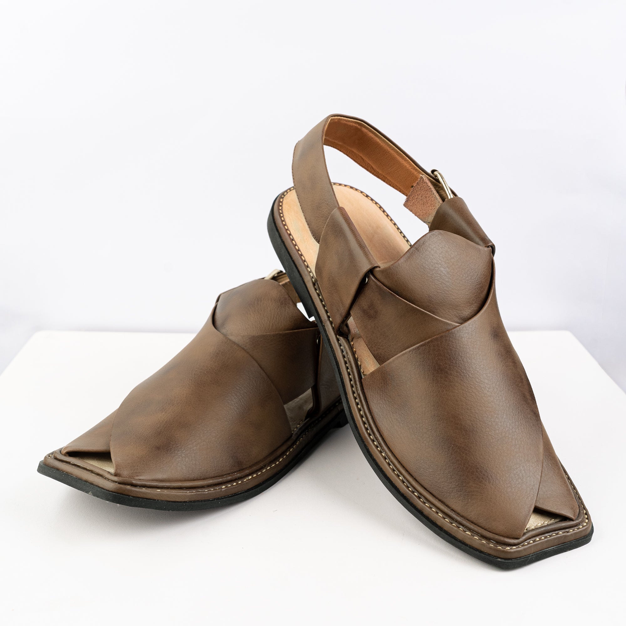 Peshawari Sandal - Brown Matte (PMC24)