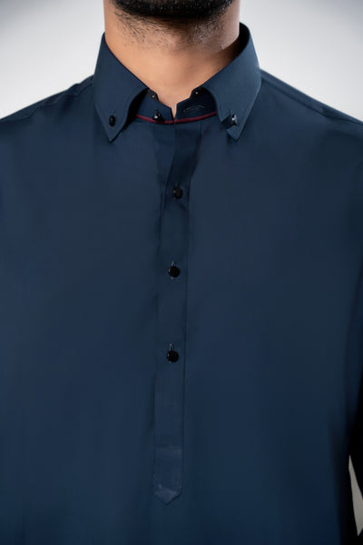 Stitched Shalwar Kameez (SPS79) Navy Blue