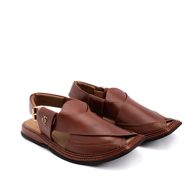 Rust Leather Peshawari Sandal - PMC30