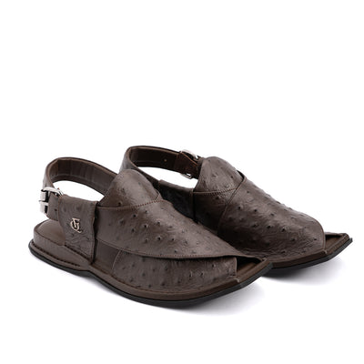 Cocoa Brown Leather Peshawari Sandal - PMC27