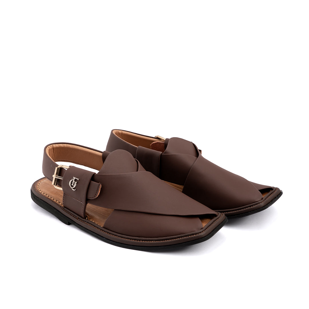 Chestnut Leather Peshawari Sandal - PMC15