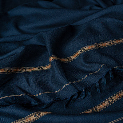 Woolen Shawl - 006 | Navy Blue