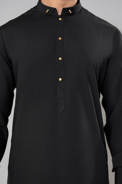 Stitched Shalwar Kameez (SPS80) Black