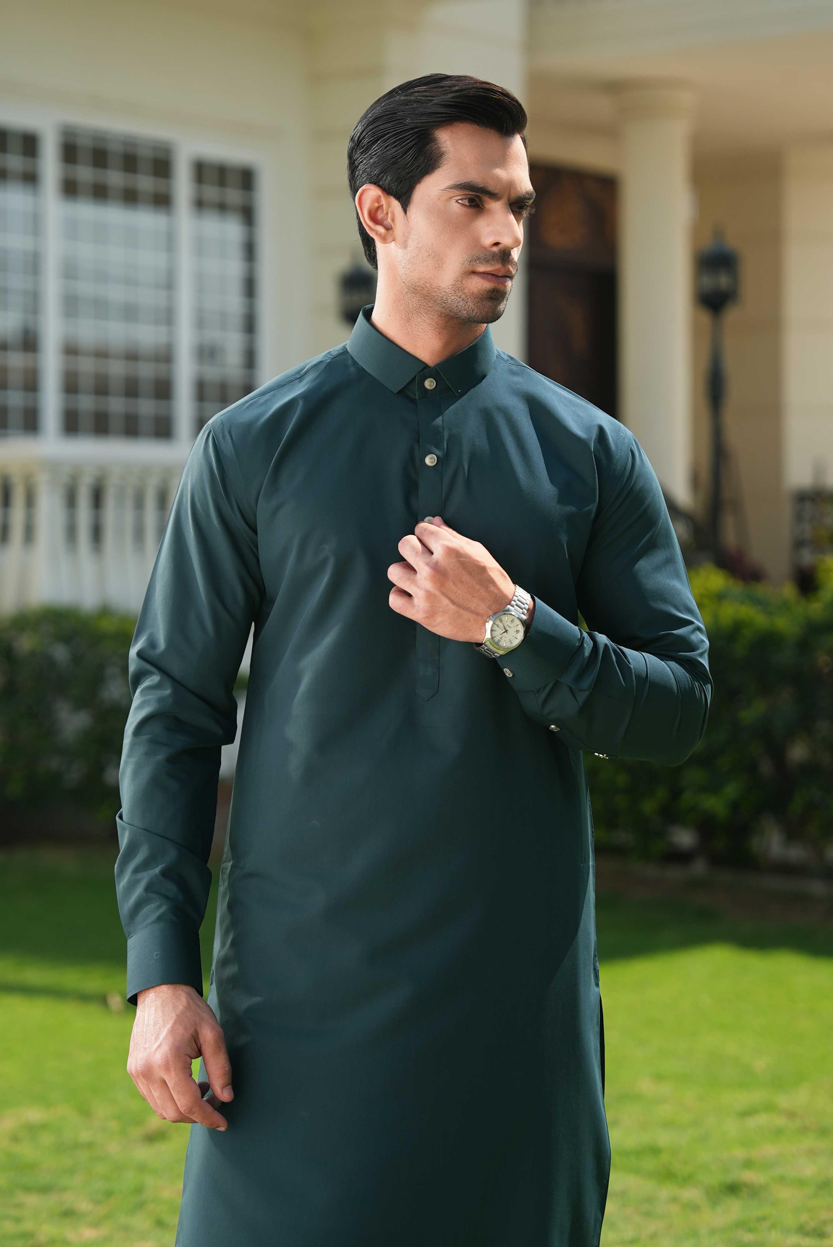 Stitched Shalwar Kameez (SPSC28) Green