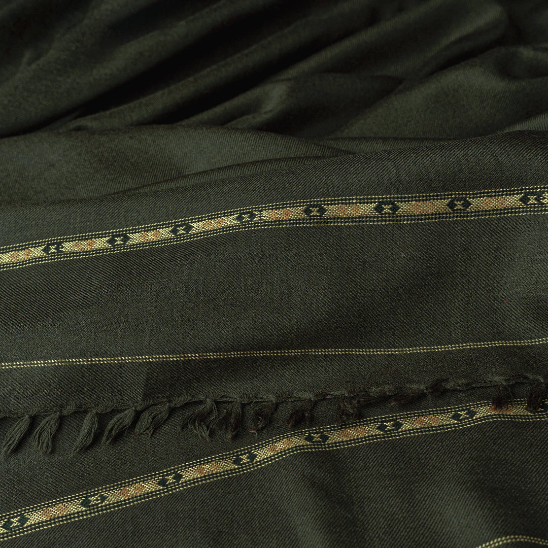 Woolen Shawl - 006 | Olive