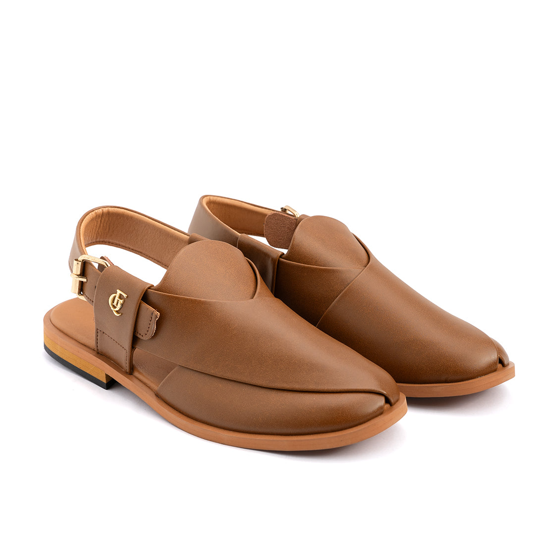 Brown Leather Peshawari Sandal - PMC13