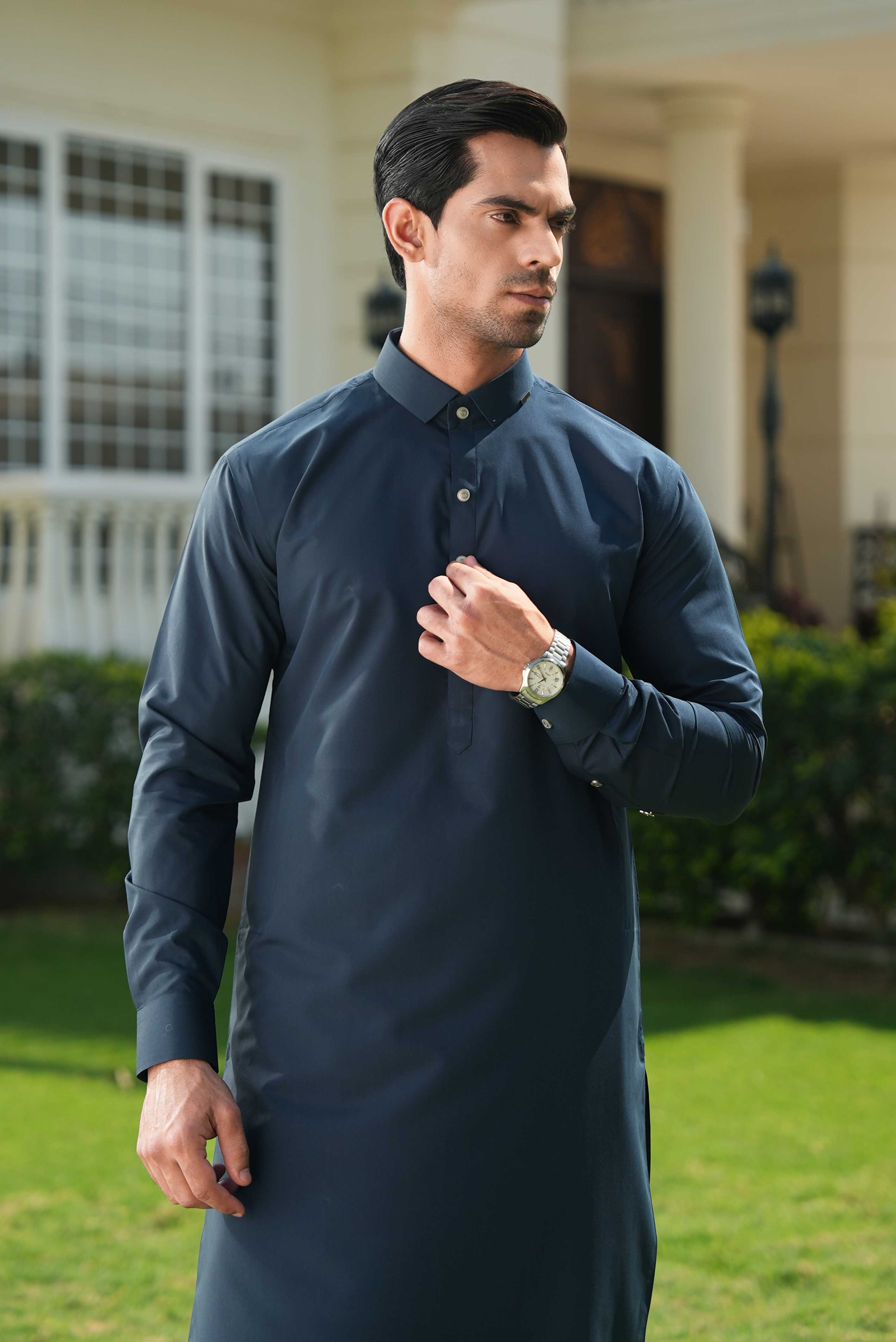 Stitched Shalwar Kameez (SPSC) Blue