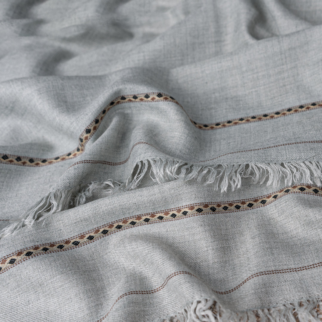 Woolen Shawl - 006 | Grey