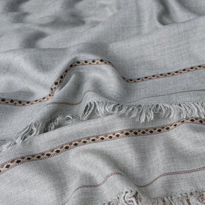 Woolen Shawl - 006 | Grey