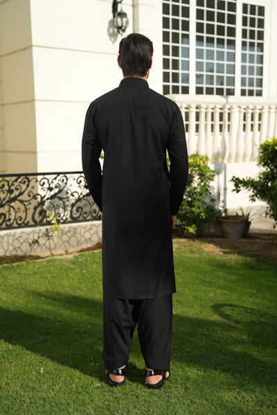 Stitched Shalwar Kameez (SPSC31) Black