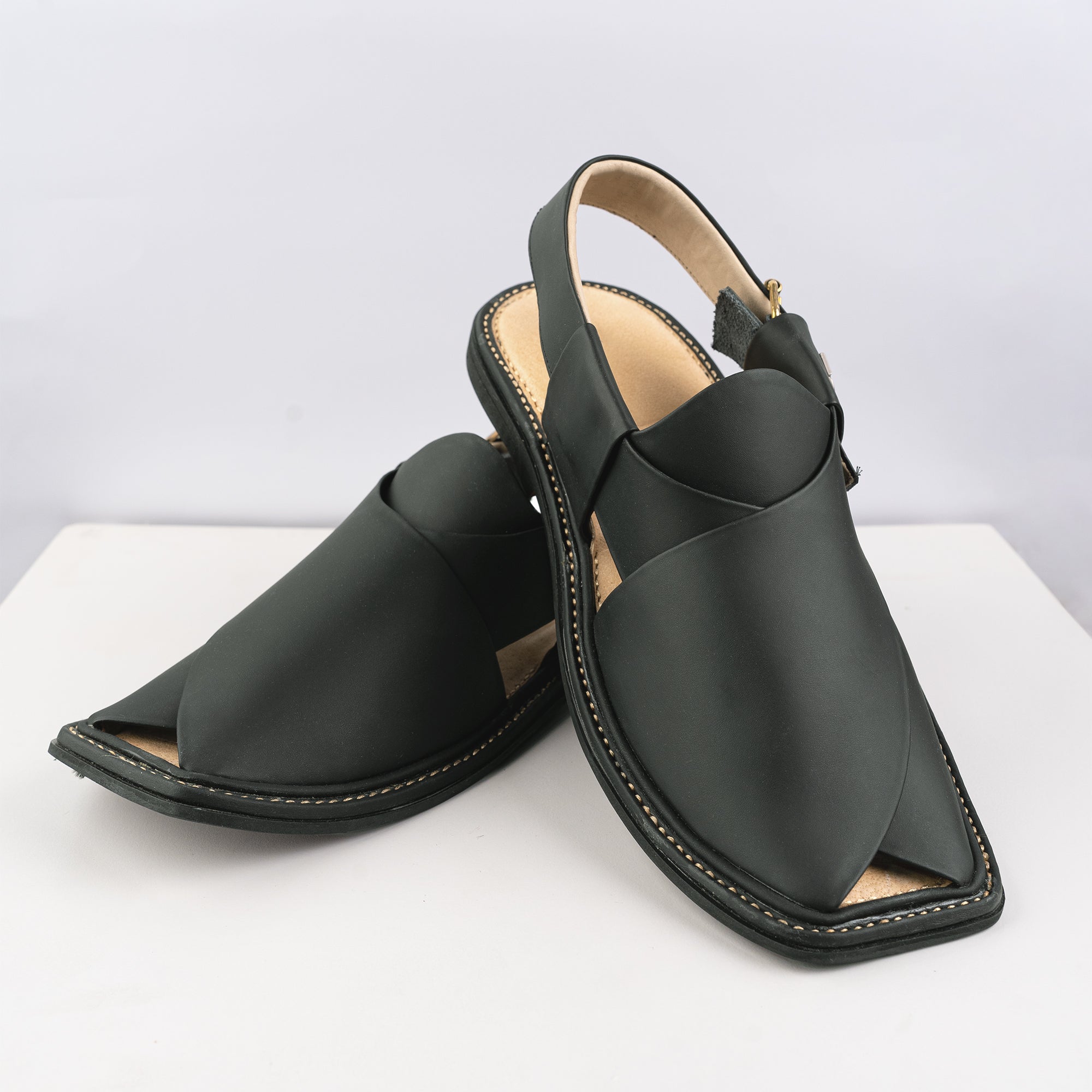 Peshawari Sandal - Black Matte (PMC23)