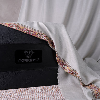 100% Woolen Shawl - 007 | Grey