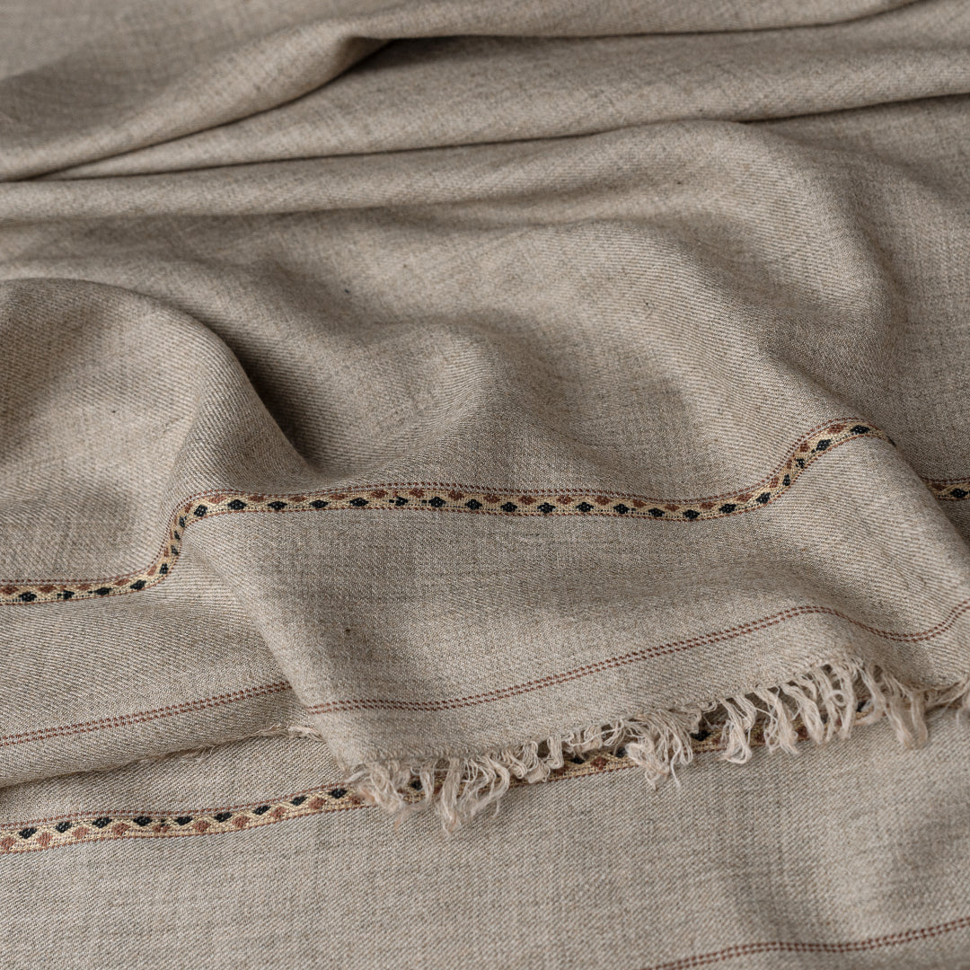 Woolen Shawl - 006 | Light Brown