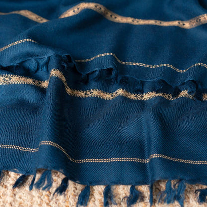 Woolen Shawl - 004 | Navy Blue