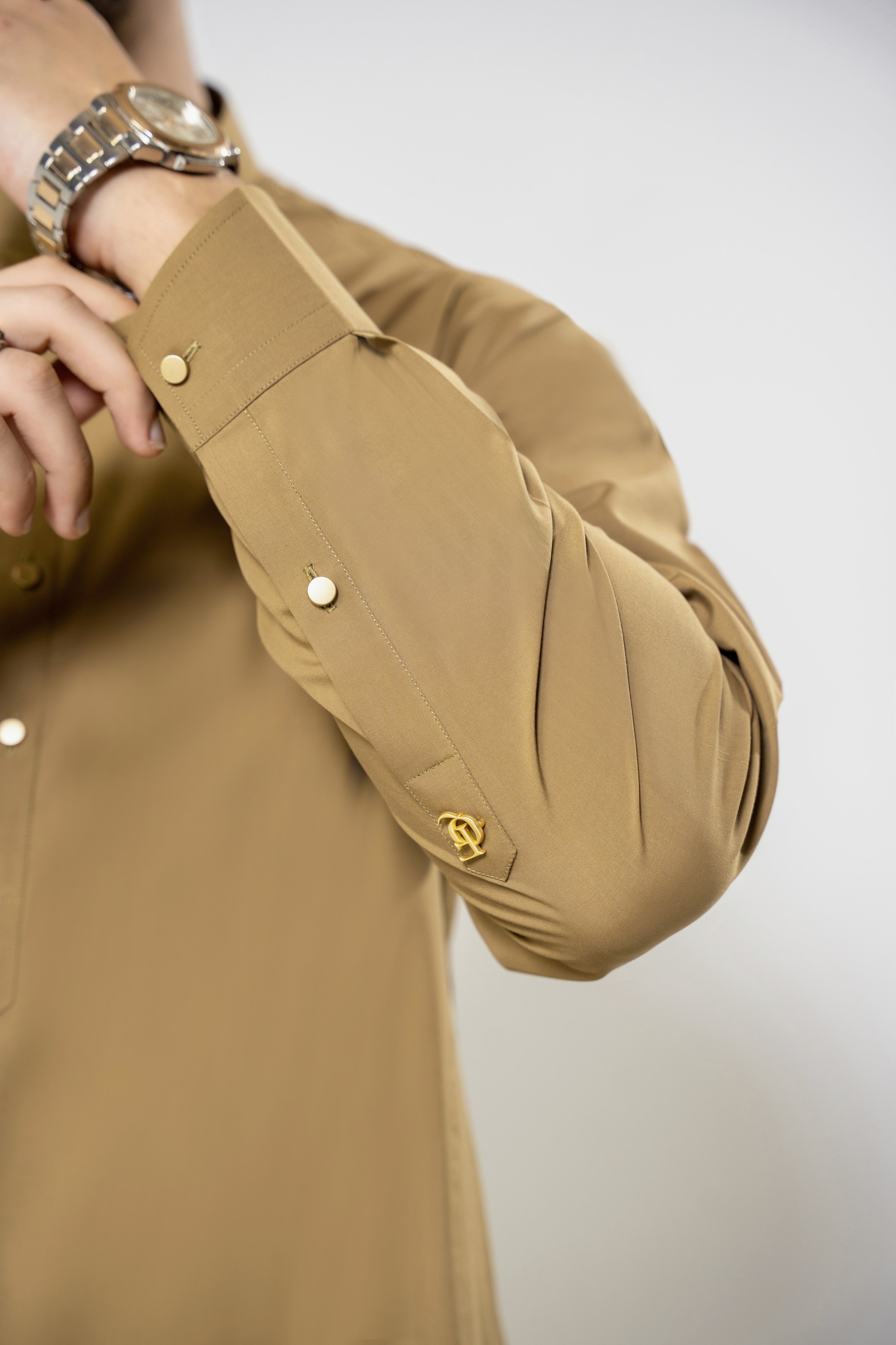 Stitched Shalwar Kameez (SPS71) Golden Flax