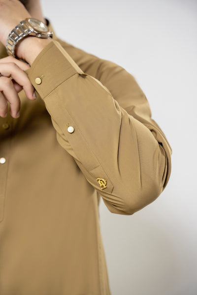 Stitched Shalwar Kameez (SPS71) Golden Flax