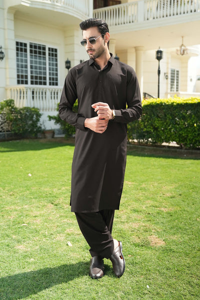 Stitched Shalwar Kameez (SPSC23) Dark Brown