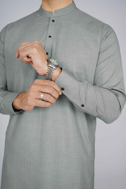 Stitched Shalwar Kameez (SWS20) Silver