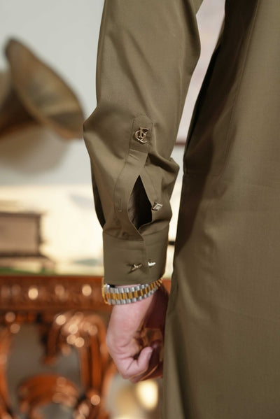 Stitched Shalwar Kameez (SPSB16) Khaki