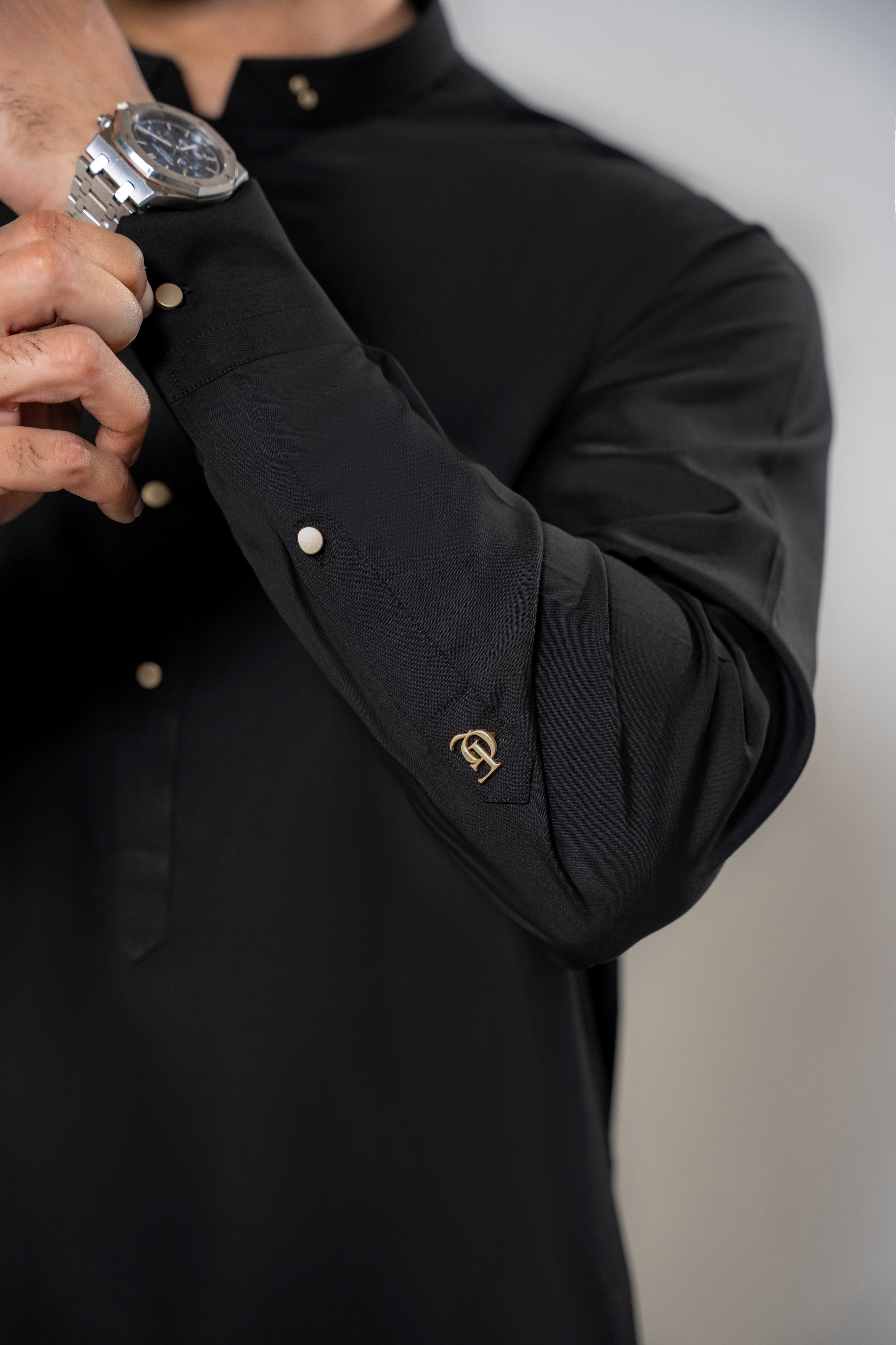 Stitched Shalwar Kameez (SPS80) Black