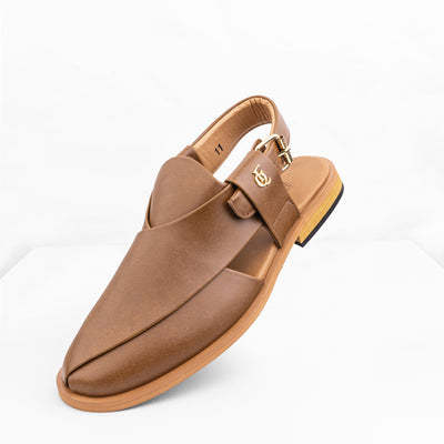 Peshawari Sandal Brown PMC-13 brown genuine leather 