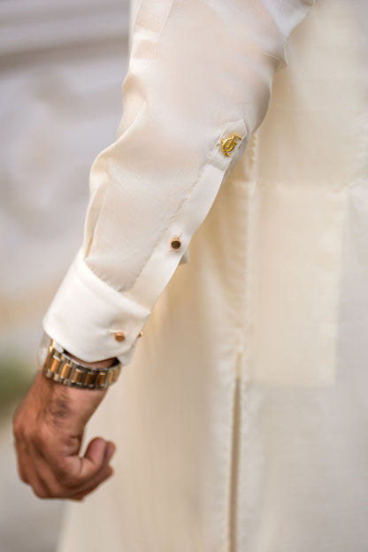 Stitched Trouser & Kameez (SCS17) Cream