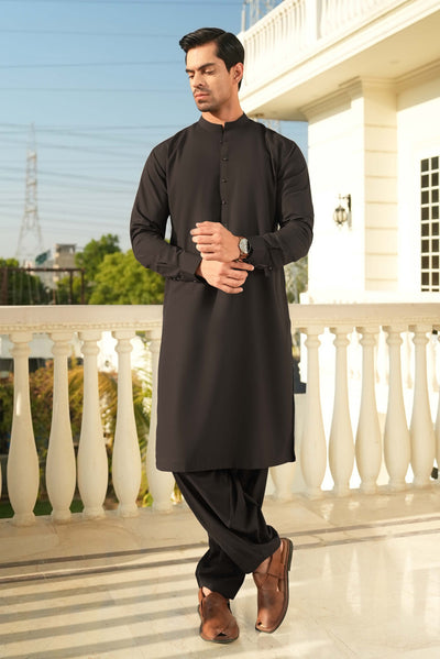 Stitched Shalwar Kameez (SPSB17) Dark Brown