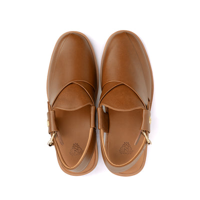 Brown Leather Peshawari Sandal - PMC13