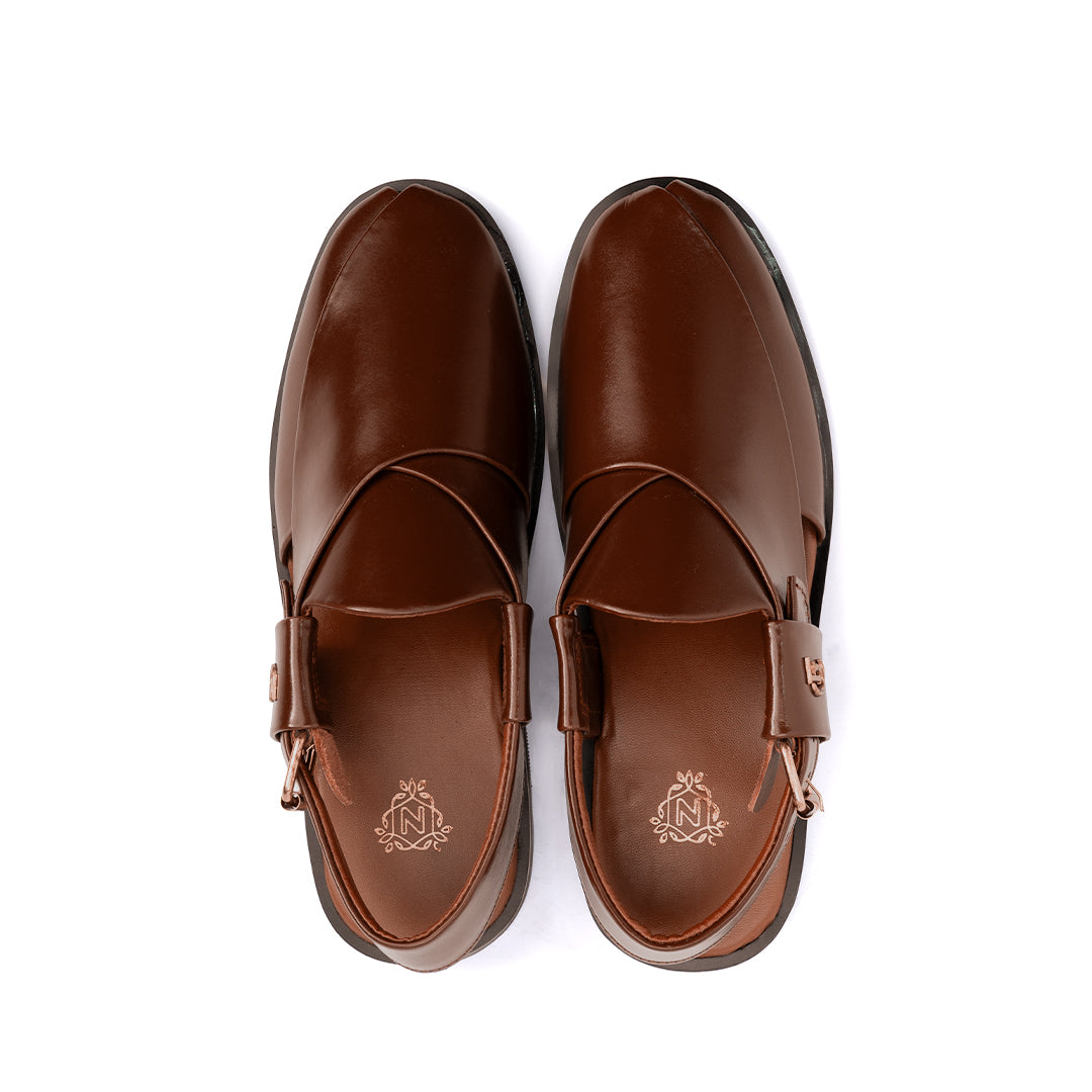 Brown Leather Peshawari Sandal - PMC12