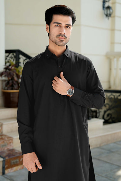 Stitched Shalwar Kameez (SPSC30) Black