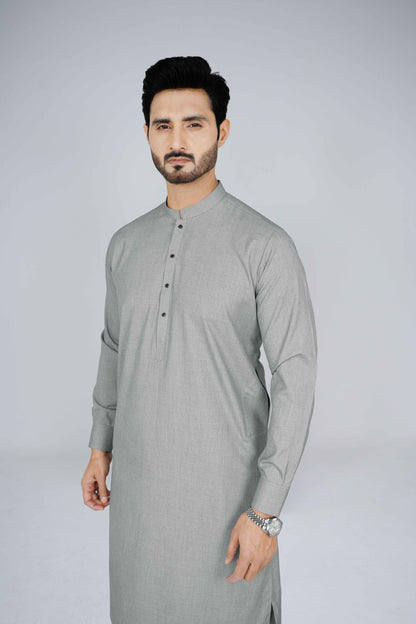 Stitched Shalwar Kameez (SWS20) Silver